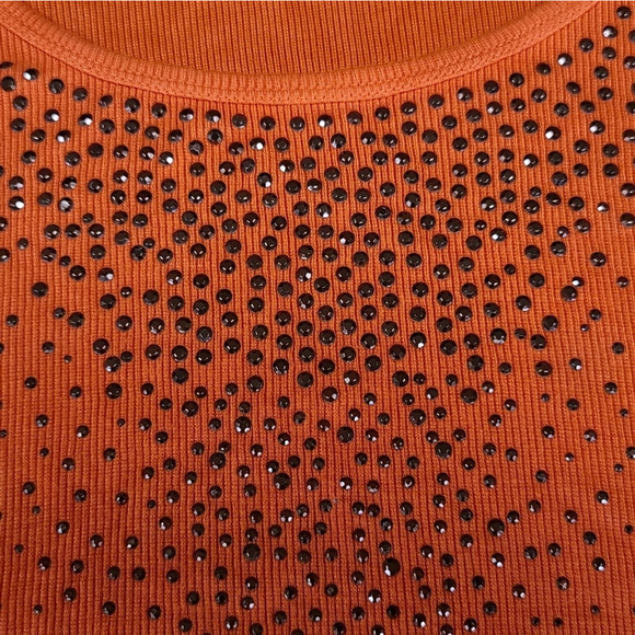 Calvin Klein Orange Women's Large Tank Top - Picture 3 of 5